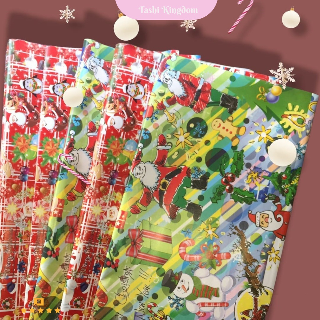 

kertas kado natal christmas gift kertas kado natal bungkus kado natal isi 3