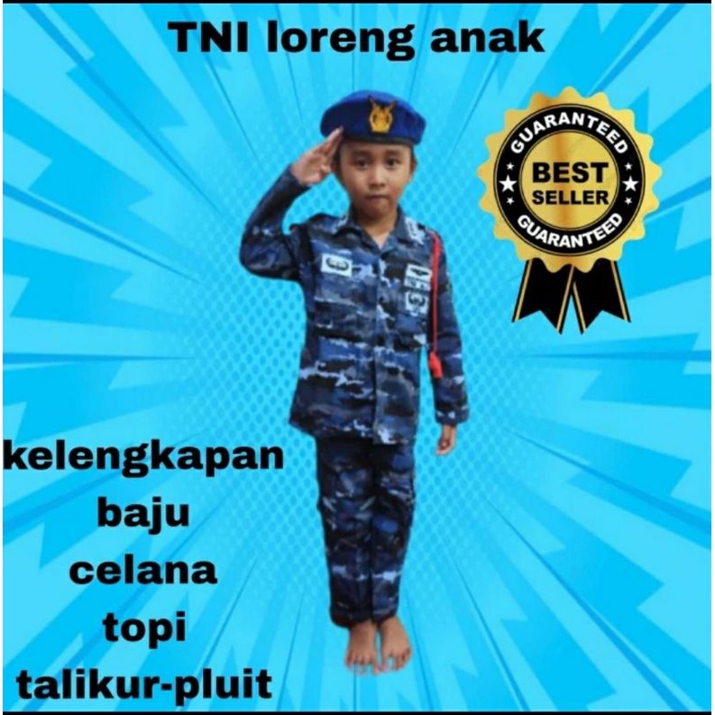 SETELAN LORENG ANAK TNI AU - SETELAN ANAK LORENG TNI AU - SETELAN TNI AU LORENG ANAK