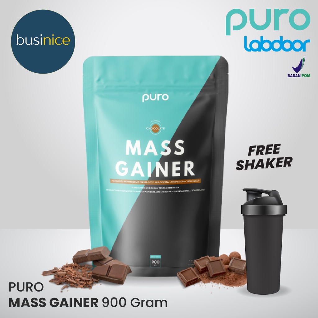 Puro Mass Gainer Weight Gain Penambah Berat Badan 900 Gram