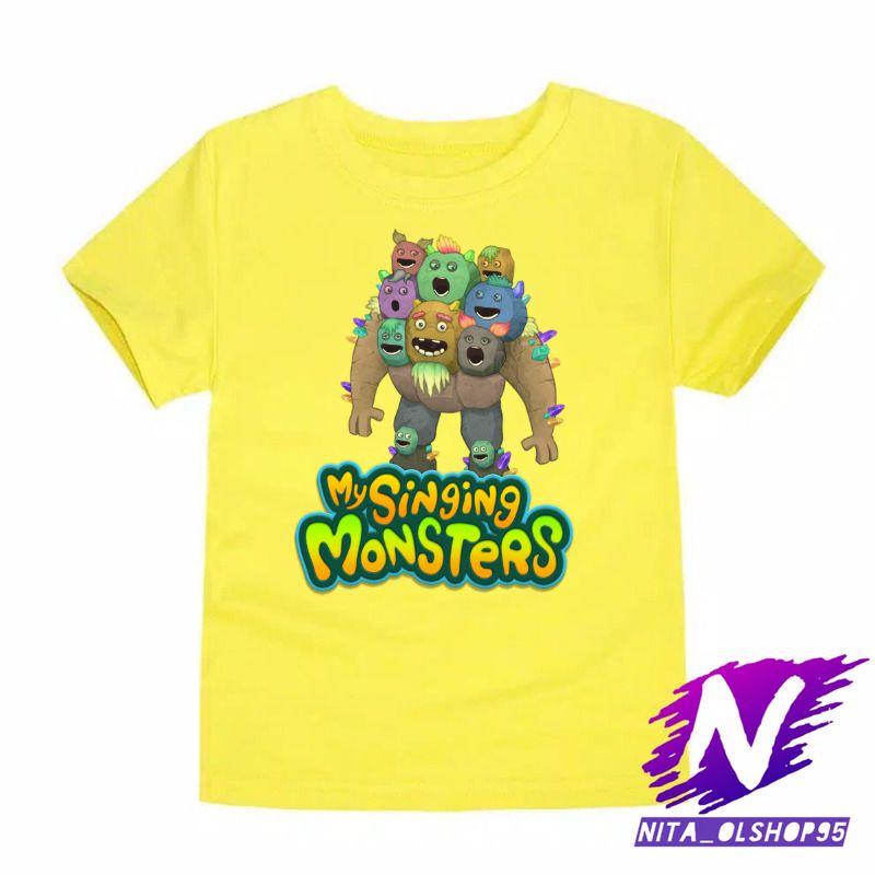 kaos mysinging monsters baju anak karakter my singing