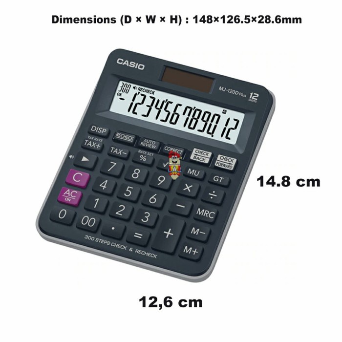 

KALKULATOR CASIO MJ-120D PLUS #ORIGINAL