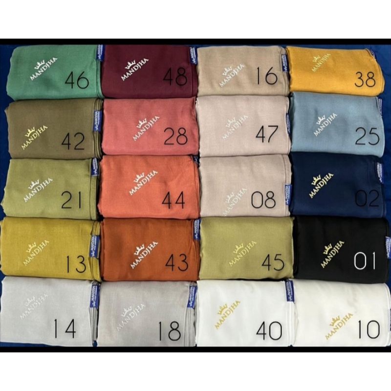 Mandjha Ivan Gunawan Fashion Scarf Polos Kode 40 Putih Bersih,Ready banyak Warna Kode 10 Broken Whit
