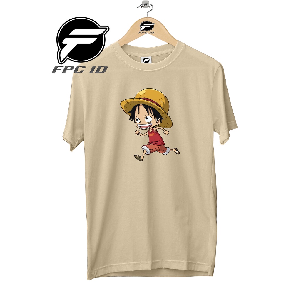 Kaos Anime One Piece Luffy Kid Run Cotton Combed 30s Premium Fpc Id