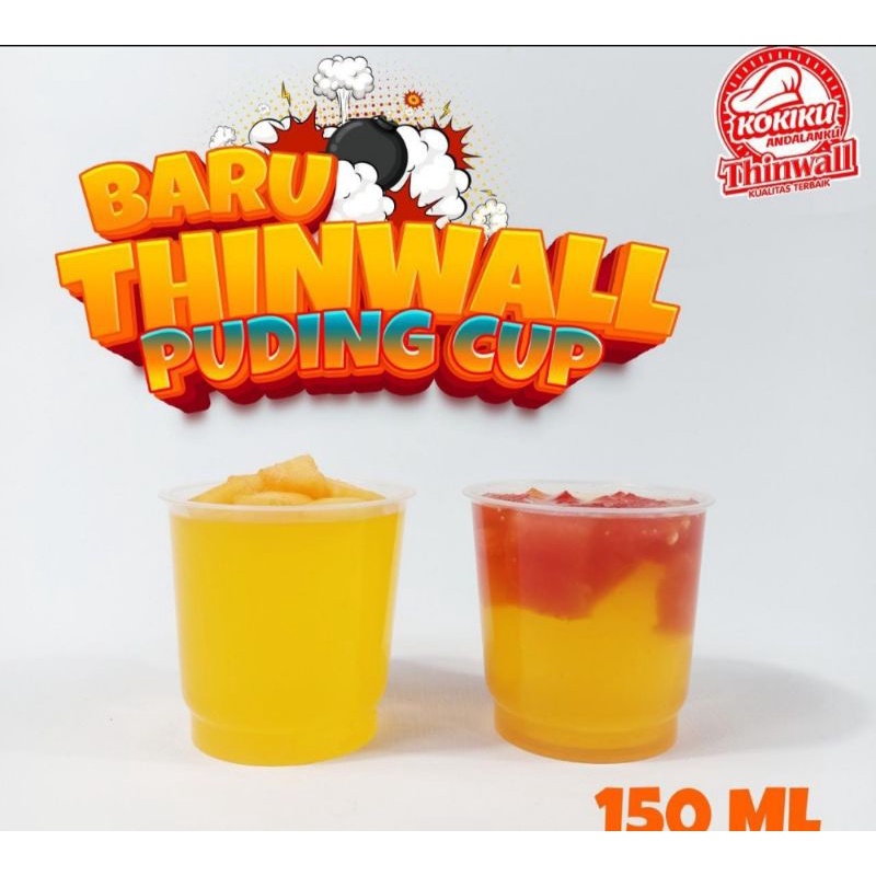Cup Puding 150ml / OTG Cup Merpati 150ml (isi 25 pcs)