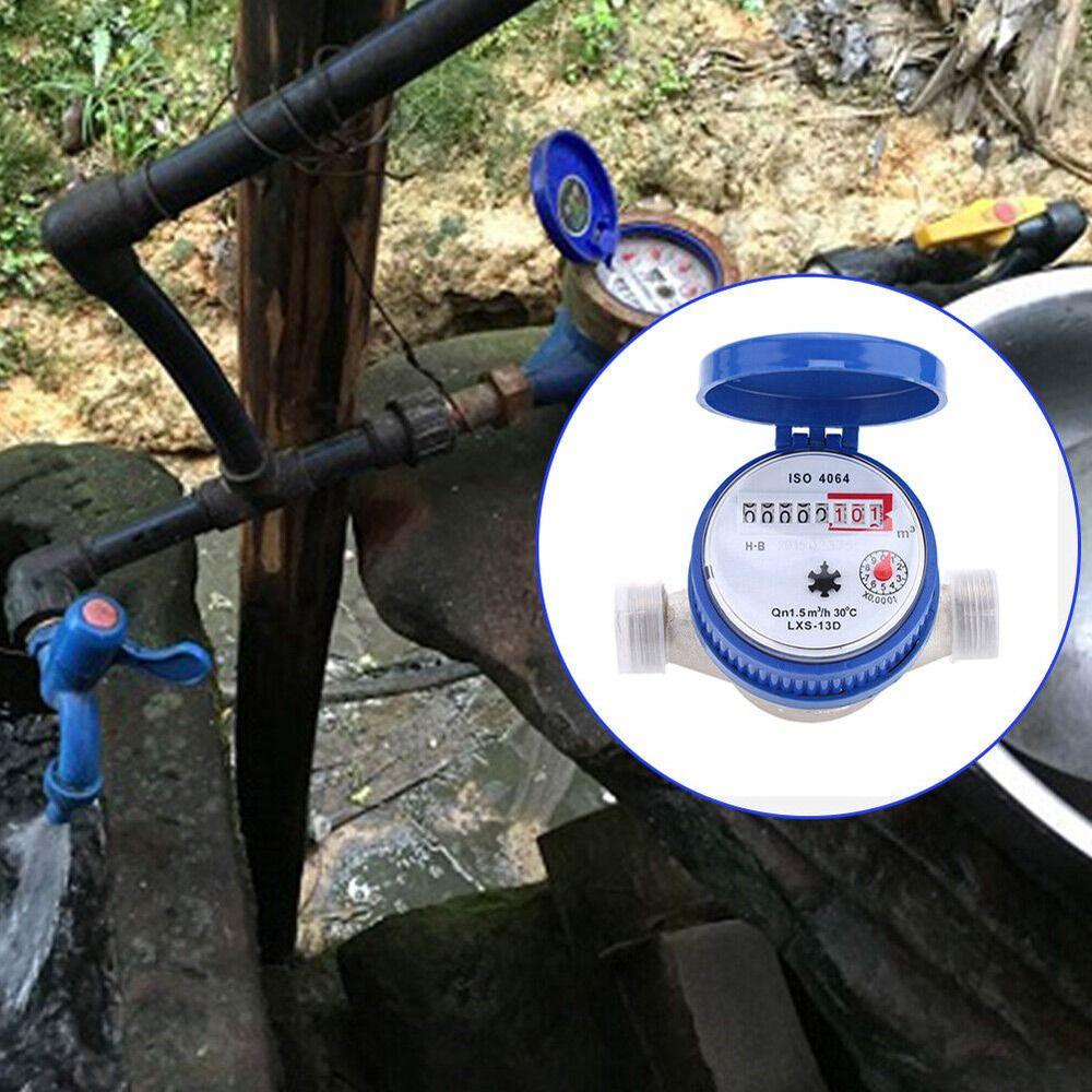 Solighter Water Meter Cerdas Rotasi Taman Counter Flow Meter