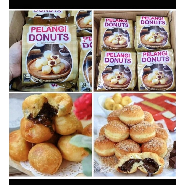 

Pelangi Donut Isi Coklat Isi 24 Pcs