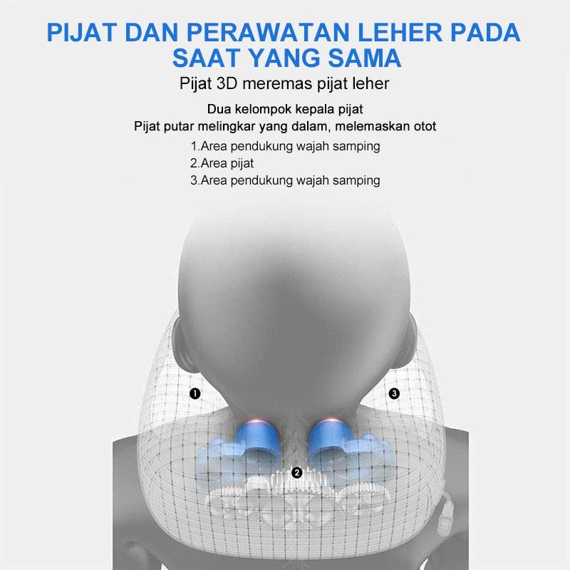 Alat Pijat Bantal Leher Listrik U Berbentuk Bantal Bahu Portabel Serviks Perjalanan Rumah Bantal Pijat Mobil