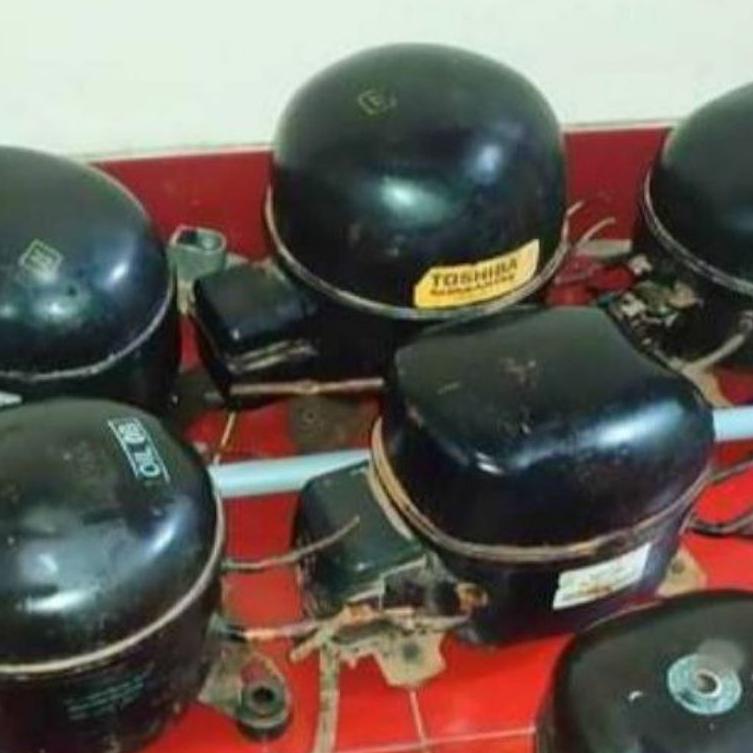 Menarik Kompresor Kulkas 2 Pintu Compresor Second 1/6Pk ,1/5 Pk Mesin Showcase / Freezer/ Kulkas Dua