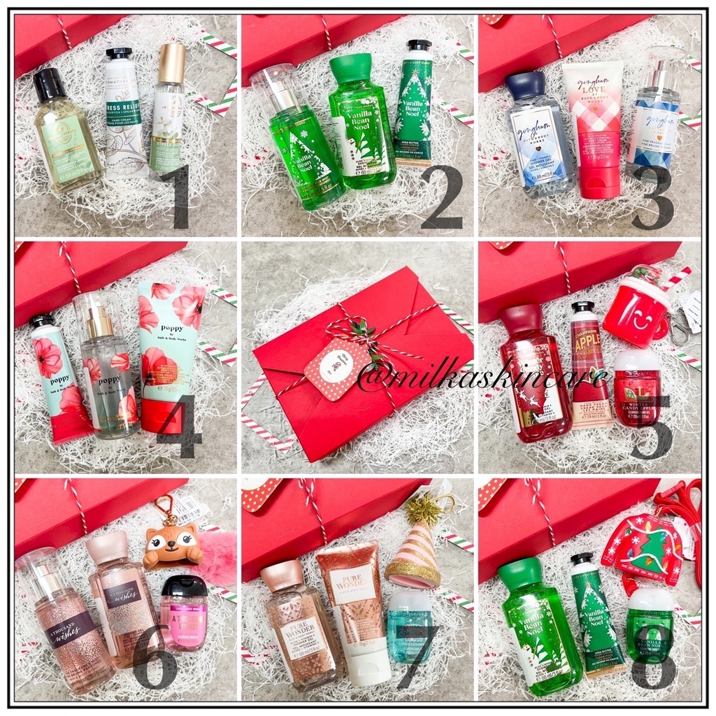 Jual BATH & BODY WORKS / BBW GIFT SET (CHRISTMAS HAMPERS) | Shopee ...