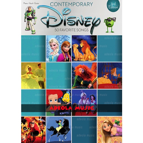 Buku Piano Disney / (PD-142) CONTEMPORARY DISNEY 50 FAVORITE SONGS