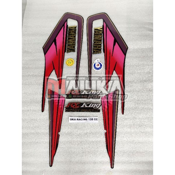 BEST SELLER striping lis sticker rx king 95 lengkap emblem