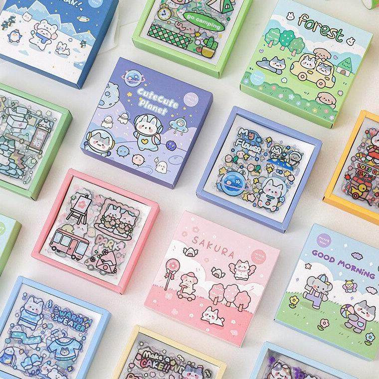 

(Etalase)[N77X]✪| 1 Lembar Sticker Anak Cute Tumblr Anti Air Aesthetic Laptop/ HP/ Koper/ Binder/ Diary/ BUJO kekinian