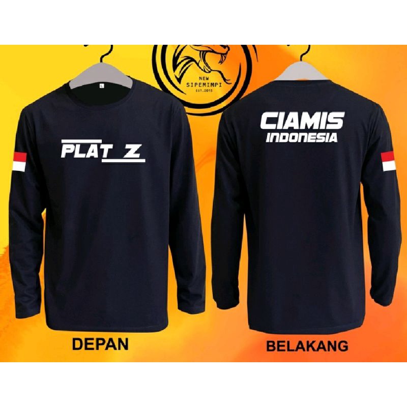 KAOS LENGAN PANJANG PLAT Z CIAMIS//BAJU PLAT Z CIAMIS INDONESIA