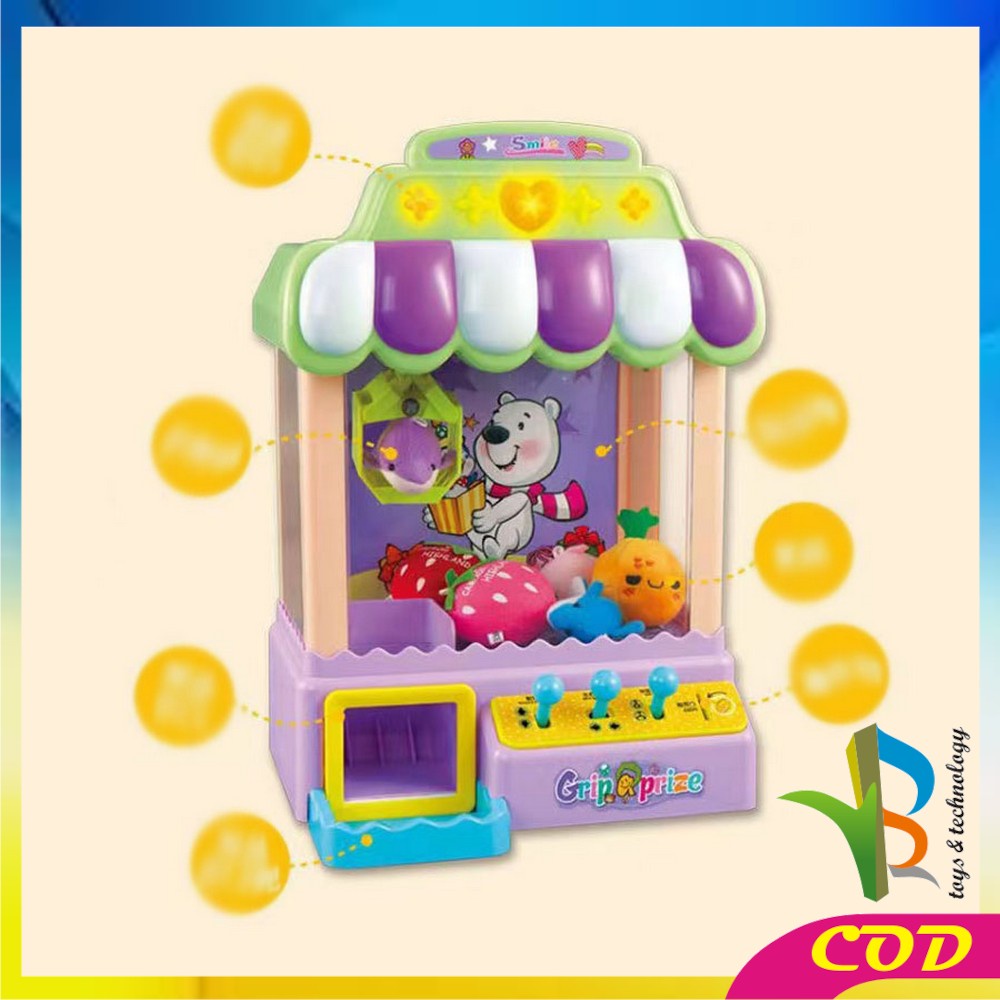 RB-M279 Mainan Anak Mesin Capit Mini Doll Machine Maenan Mysteri / Mesin Tangkap Boneka Mainan Edukasi Anak