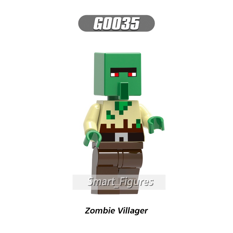 Diver Minifigures Ninja MC Tamer Zombie Villager Zombie Pigman Fox Rogue Game Mainan Hadiah Figurs Mini G0105