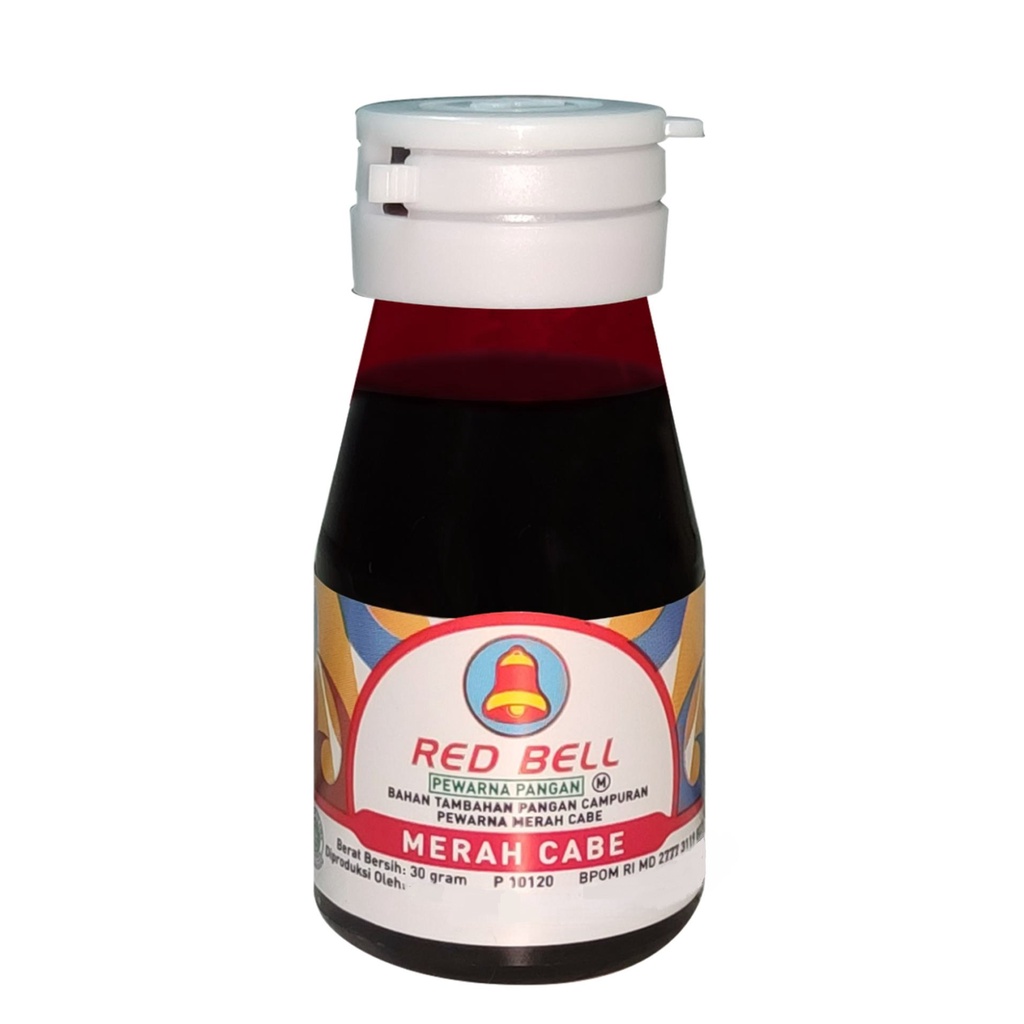 

Red Bell Pewarna Cair Merah Cabe 30 gr