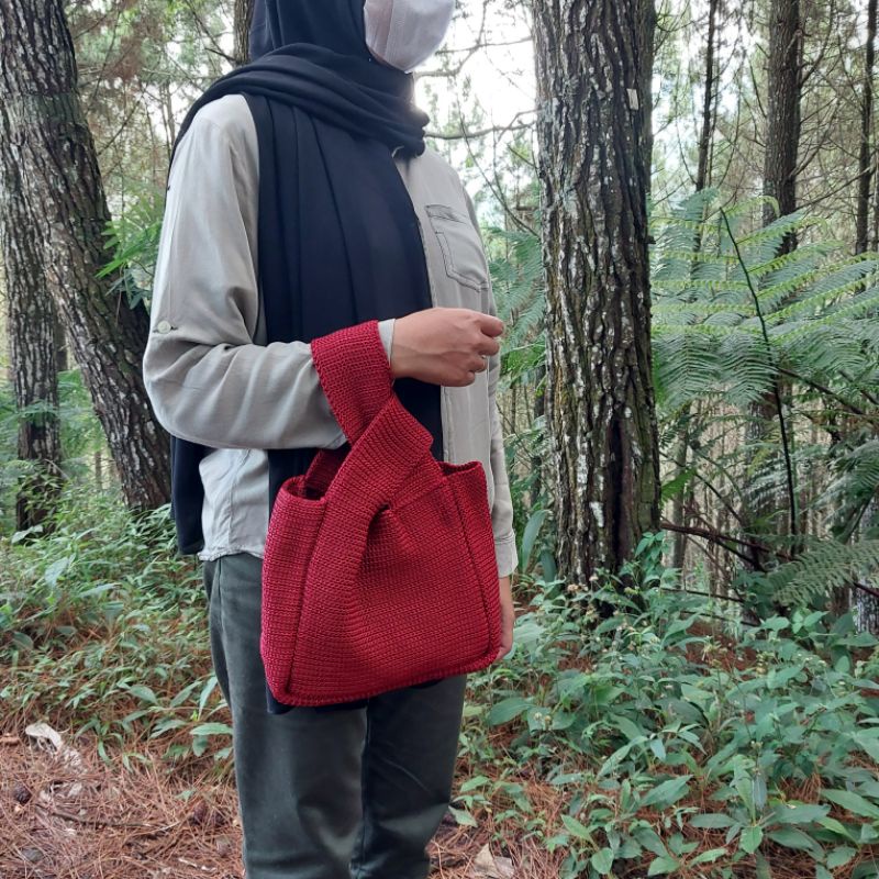 RK Knot Bag Tas Rajut Pesta Kekinian