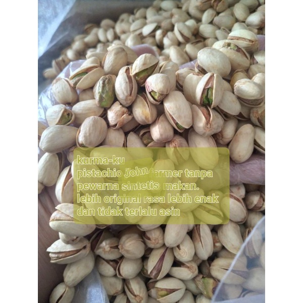 

kacang pistachio john farmer 500gr tanpa pewarna sintetis makanan