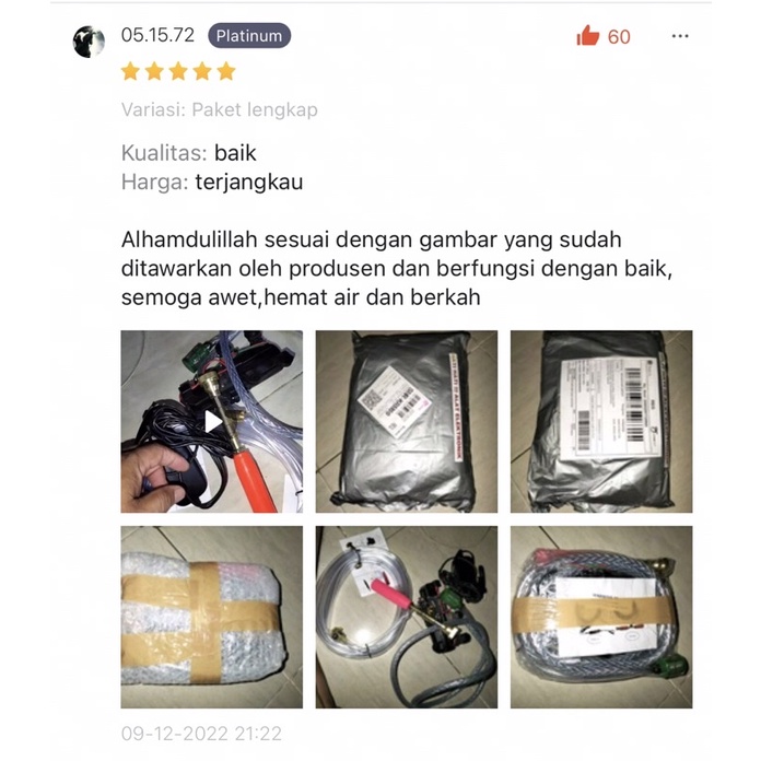 Alat cuci motor mini portable ac