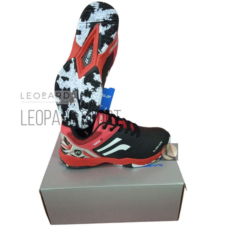 Sepatu Badminton Yonex Akayu Super 6 Black/Red / Sepatu YONEX