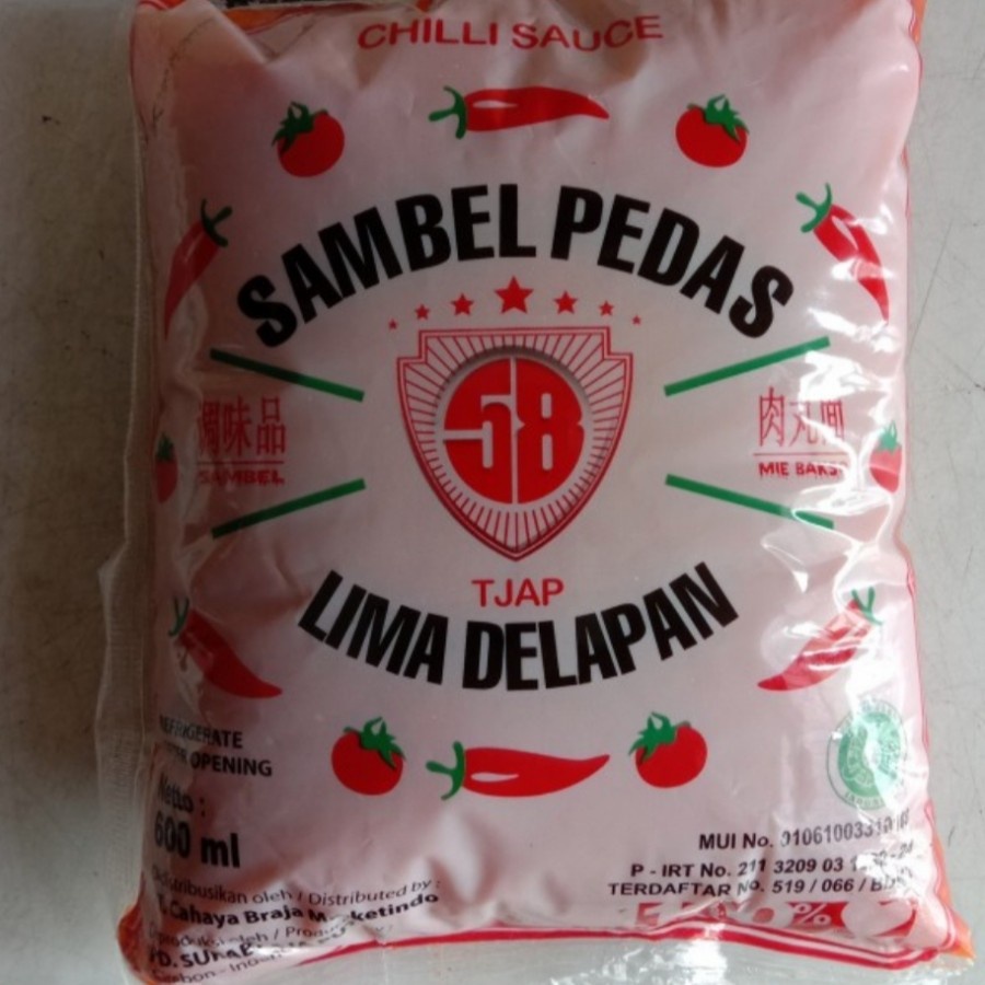 

saos / caos sambal 58 600gr