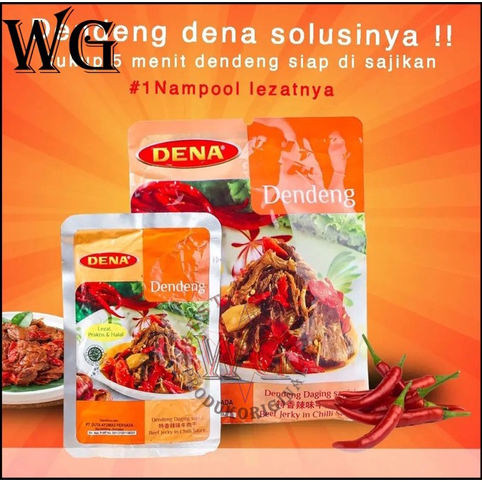 

⭐BISA COD⭐ Makanan Instan - Dendeng Balado Dena / Halal / 5pc