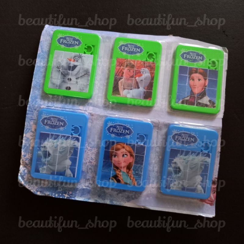 Puzzle geser satuan | mainan puzzle geser mini pocket size | puzzle geser karakter | mainan teka tek