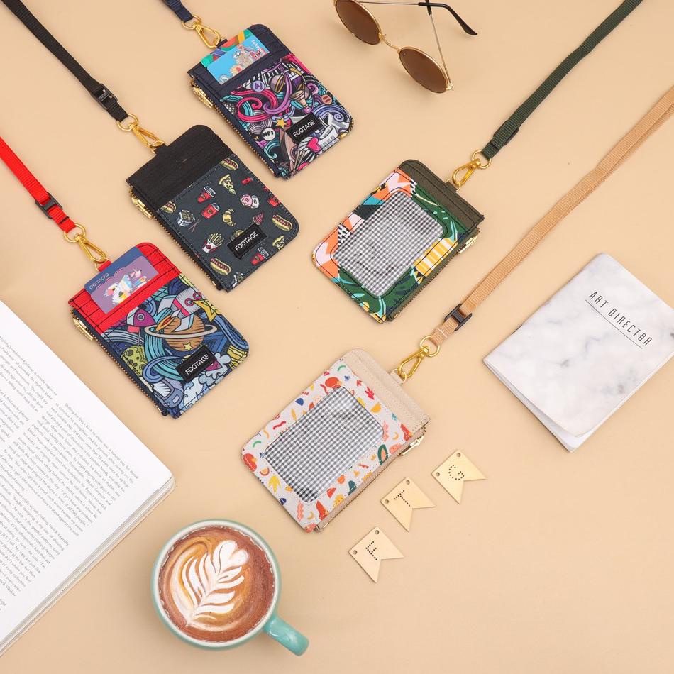 

て Gantungan ID Card Holder Casual Kantor Kalung Name Tag Lanyard Dompet Kartu Pria Wanita ID-02 ⇬