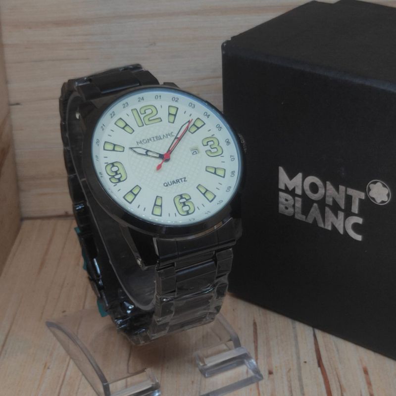 SS.id READY JAM TANGAN MURAH PRIA MONT BLANC TANGGAL AKTIF.