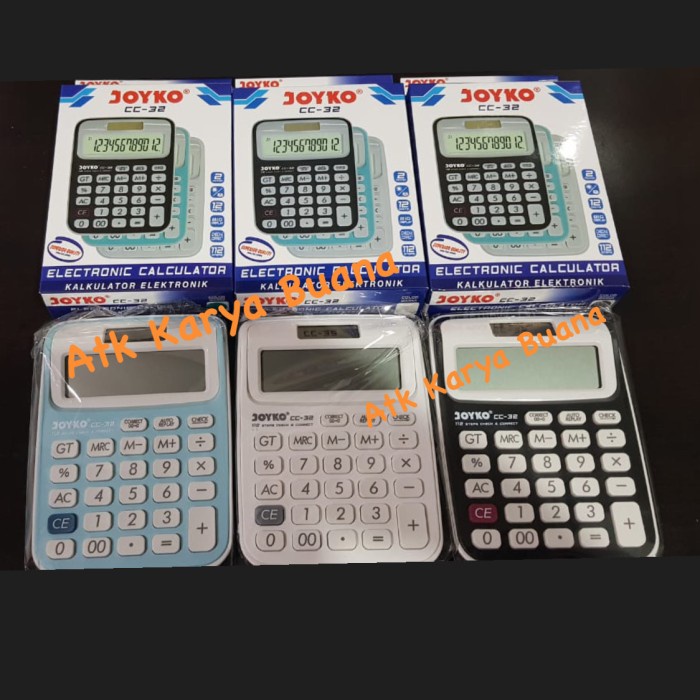 

PRODUK TERBATAS Calculator / Kalkulator Joyko CC-32 / 12 Digits / Check Correct