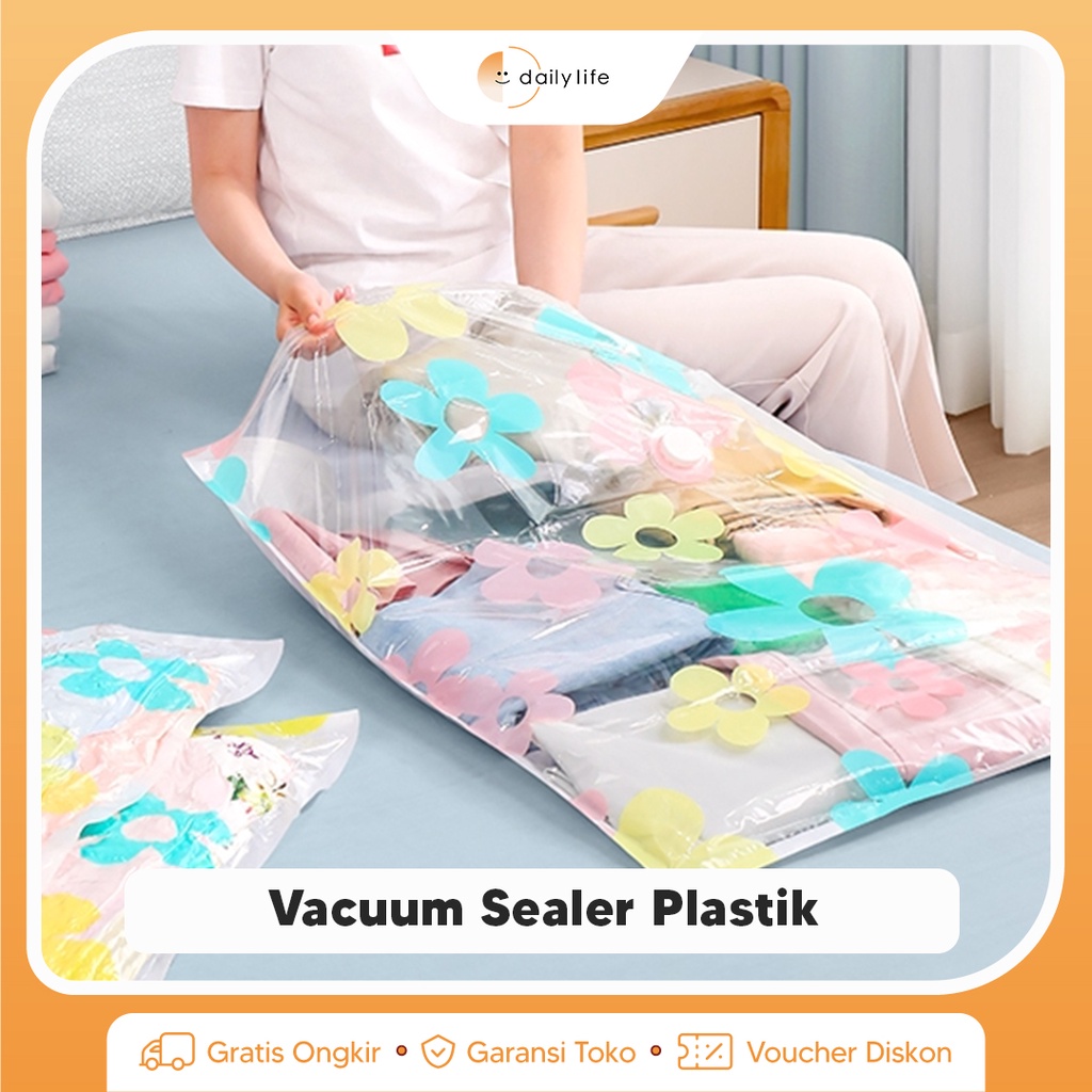 Plastik Vacuum Pakaian Kantong Plastik Pakaian Bisa Hemat Space Penyimpanan -VCP- Dailylife