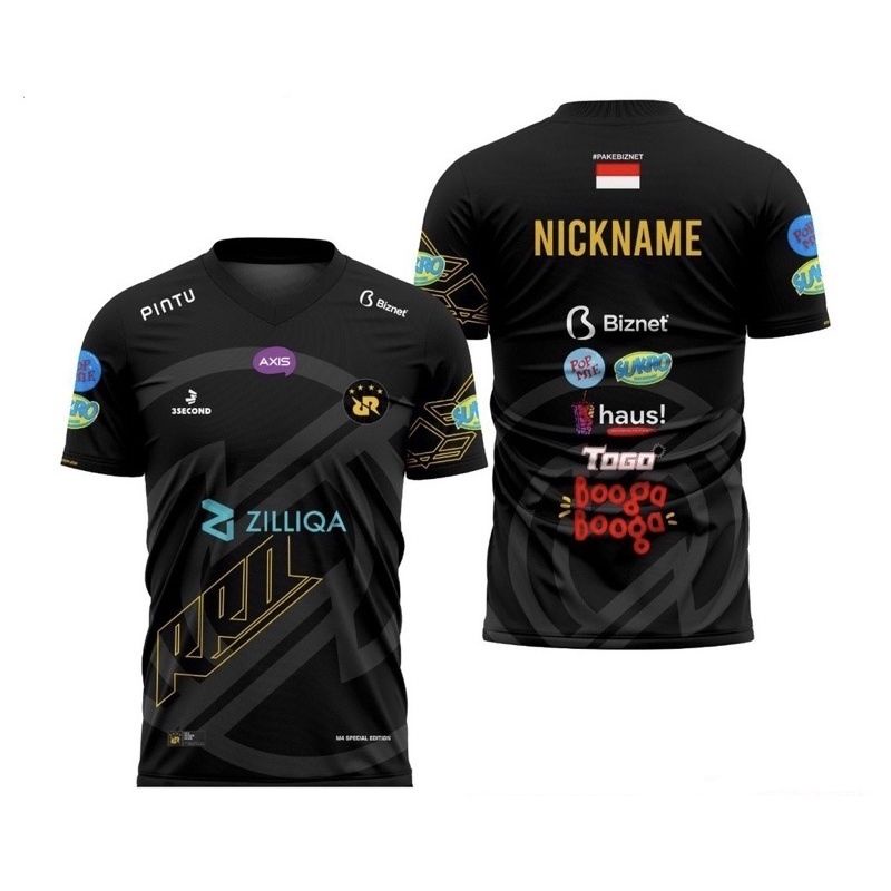 JERSEY BAJU KAOS RRQ NEW 2023 M4 WORLD CHAMPIONSHIP MOBILE LEGENDS FULLPRINTING FREE NICKNAME/NEW 20