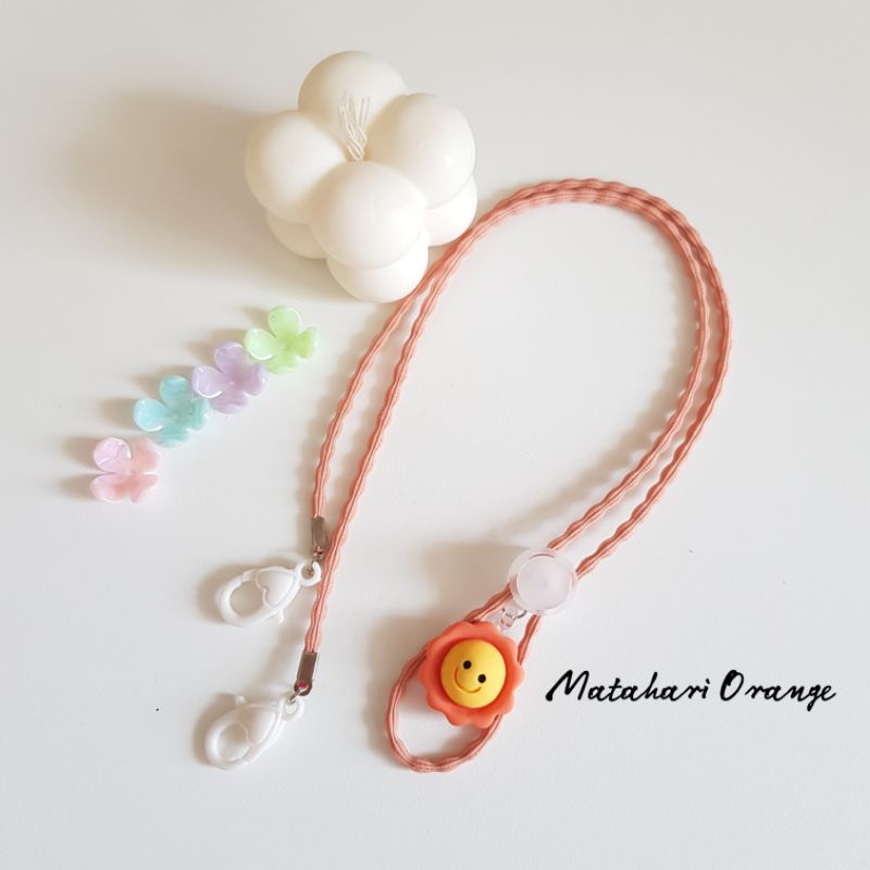 STRAP MASKER ANAK PEREMPUAN - DEWASA  2 IN 1 MOON - STAR - AWAN - MATAHARI/ KALUNG MASKER / TALI MASKER / LANYARD MASK STOPER 2IN1