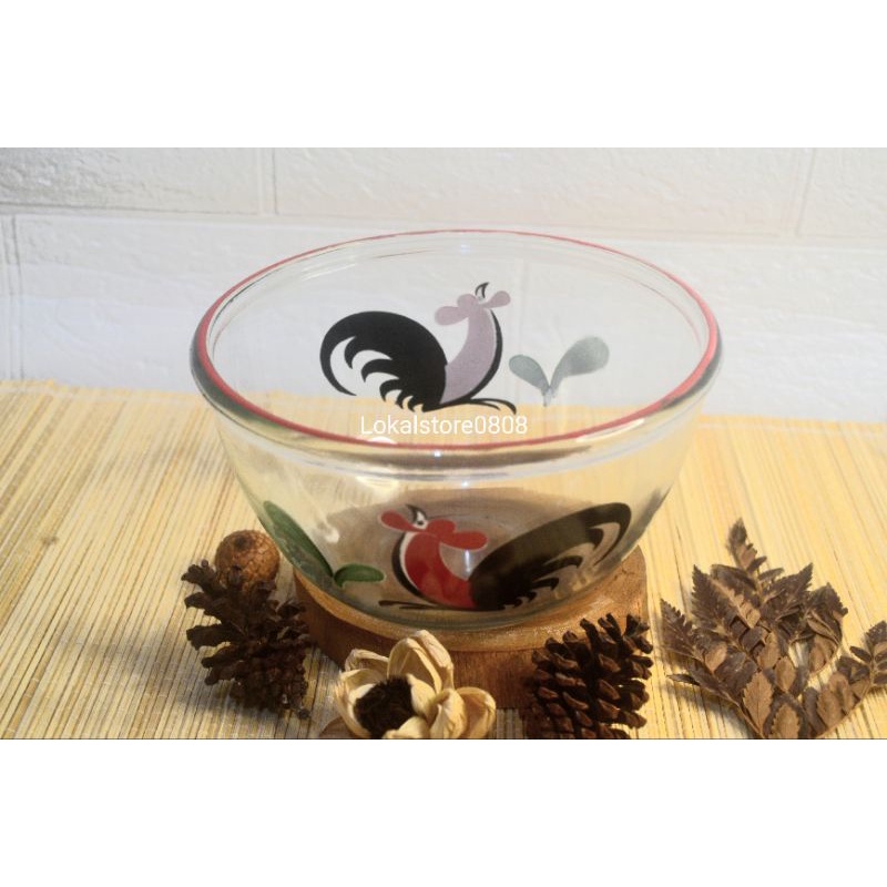 MANGKOK JAGO BENING TEBAL / MANGKOK TEBAL 1000ML / MANGKOK MOTIF