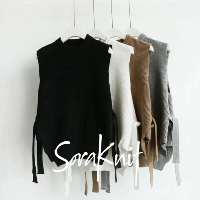 VEST-WANITA- PREMIUM OUTWEAR ROMPI RAJUT TEBAL WANITA OUTER KNIT VEST BIGSIZE -WANITA-VEST