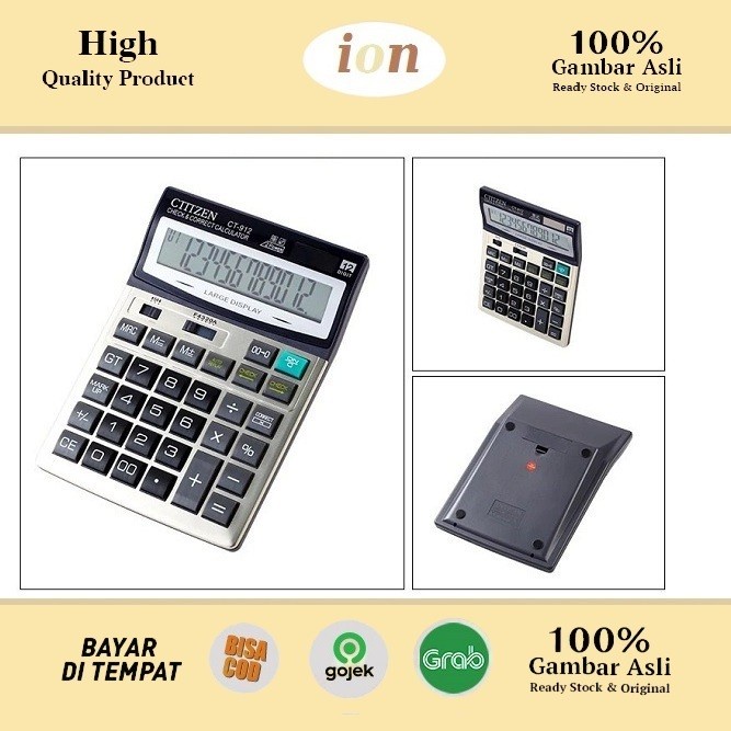 

KALKULATOR CITIZEN CT-912 12 DIGIT CALCULATOR TOMBOL BESAR HARGA MURAH #ORIGINAL