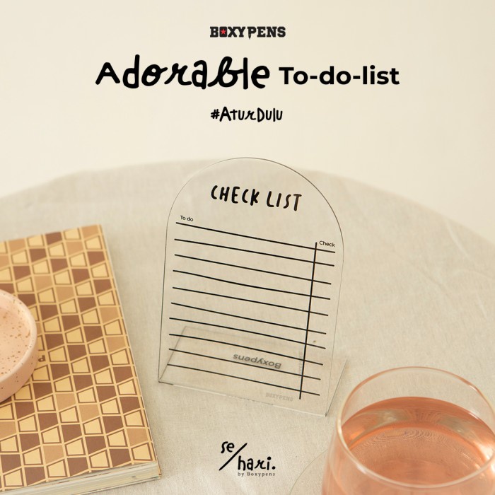 

ACRYLIC PACKAGE ADORABLE TO-DO-LIST STANDING