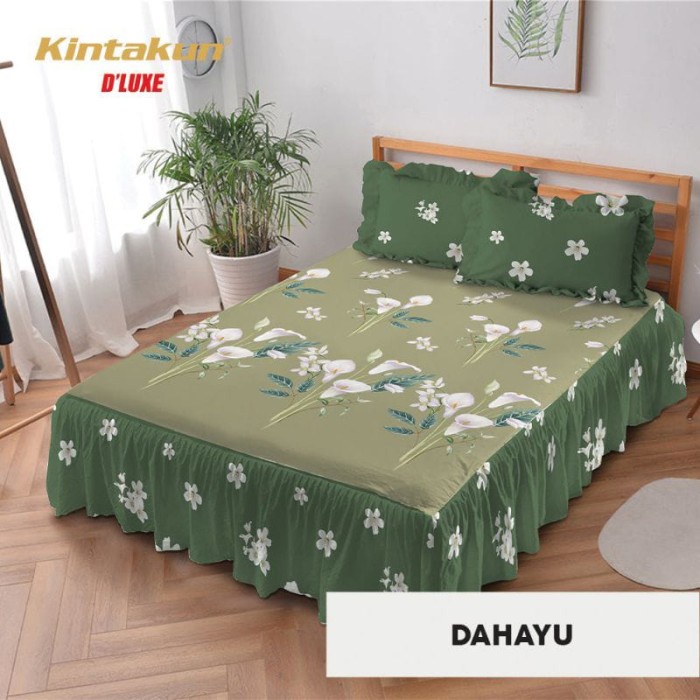 Kintakun - Sprei Rumbai King Kintakun Deluxe Terlaris Dahayu 180x200cm {Property Off Liliy Grosir
