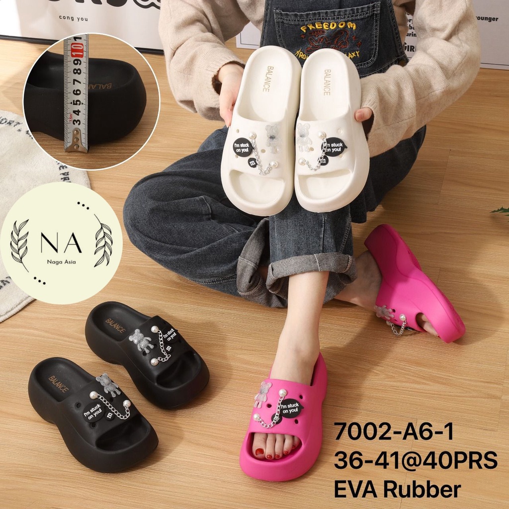 Sandal selop wanita fuji import 7002-A4 (36-41) Terlaris