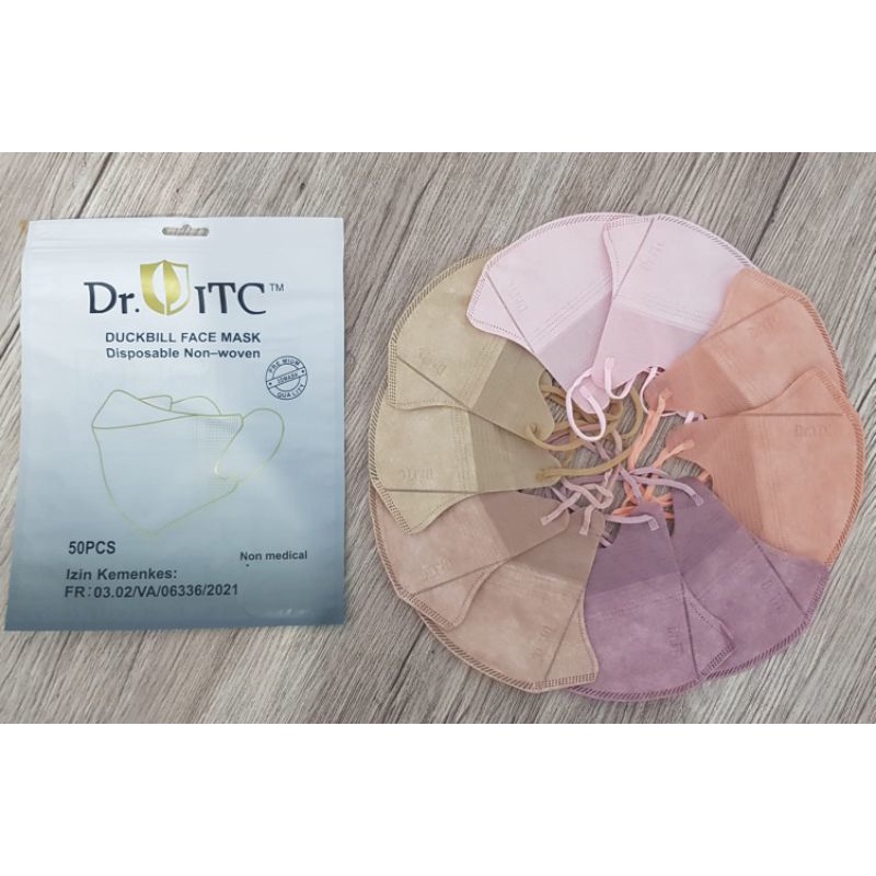 MASKER DUCKBILL dr.itc mix isi 50 pcs