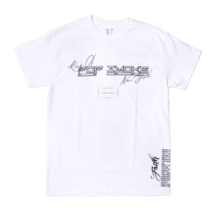 Pop Smoke x Vlone Faith King Of New York T-shirt (100% Authentic) - M