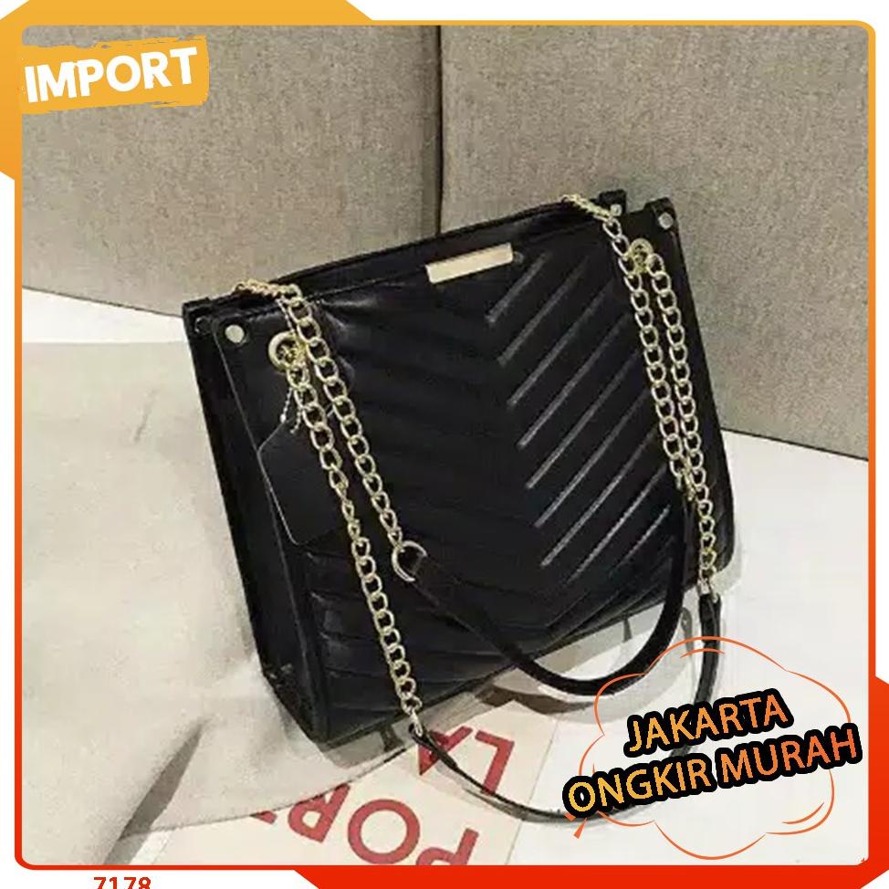 JAKARTA D 1083 / B 2737 / E 7178 / C 5850 / A 045 TAS KOREA SELEMPANG WANITA MOTIF IMPORT