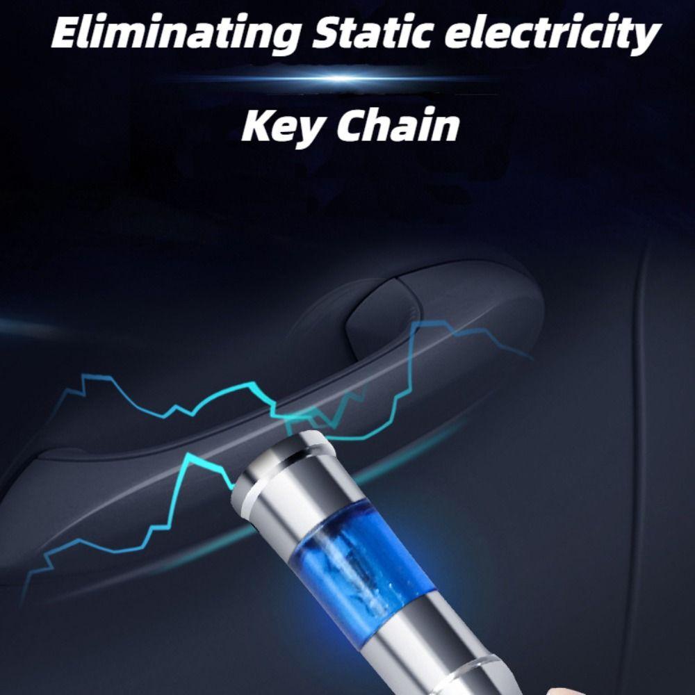 Lanfy Anti-Statis Gantungan Kunci Portabel Logam Statis Batang Aksesoris Interior Menghapus Statis Antistatic Bar Perlengkapan Musim Dingin Debit Elektrostatik