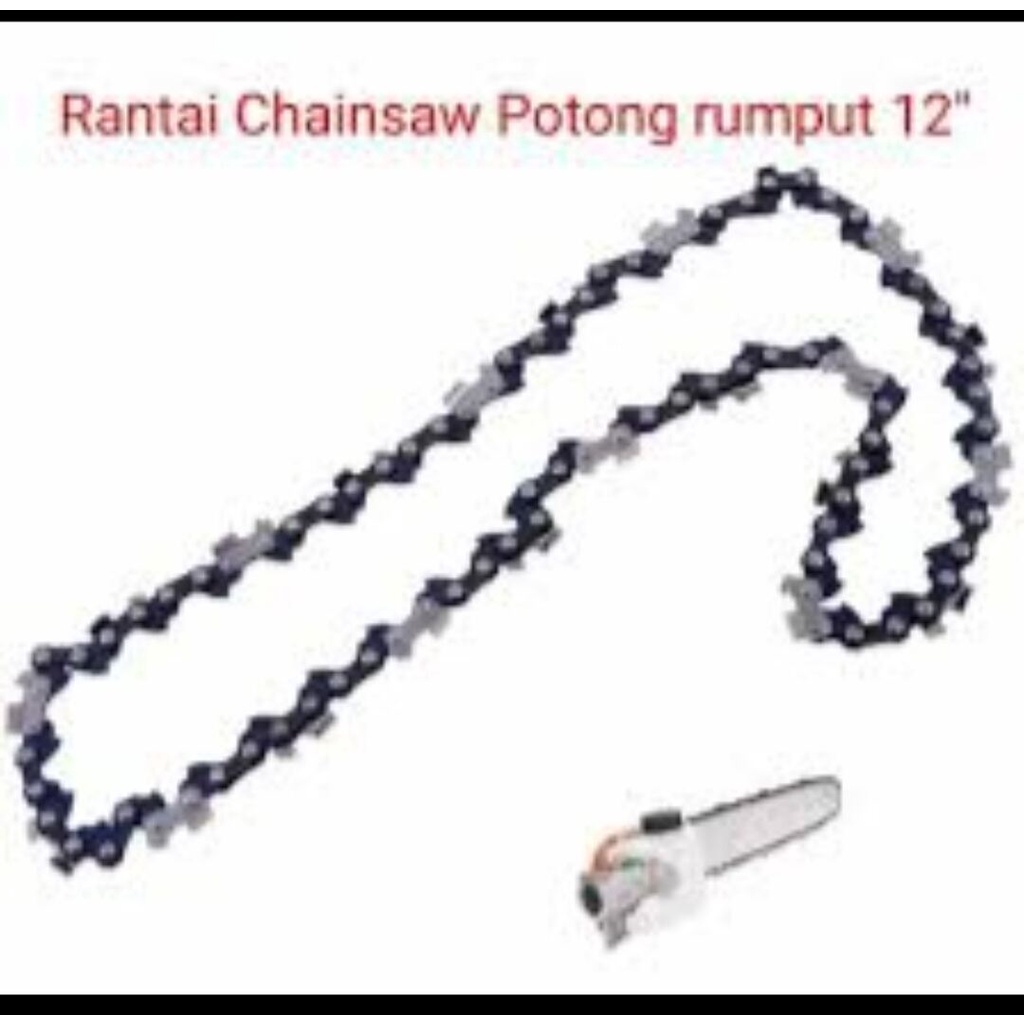 Rantai Chainsaw Mini Potong Rumput Bar 12inch
