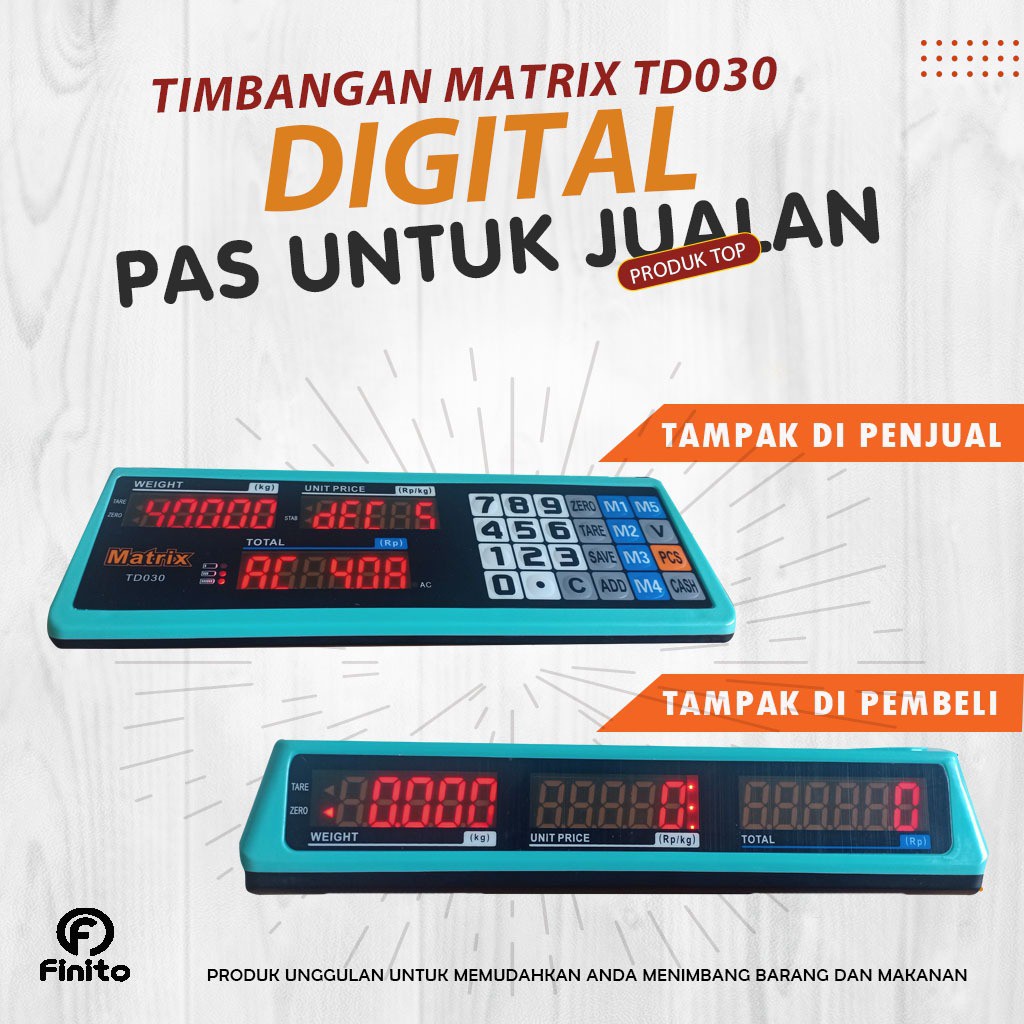 Timbangan Digital Matrix TD 30/ timbangan Duduk timbangan serbaguna