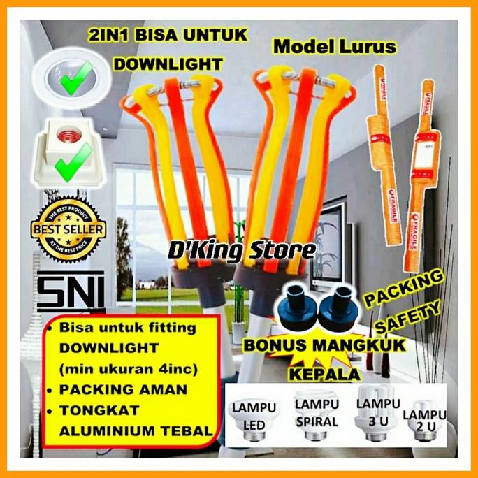 Tongkat Lampu/Tongkat Pasang Lampu Model Lurus