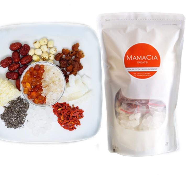 

Mamacia Treats Paket Double Collagen Dessert (Peach Gum + Snow Bird Nest) Personal Pack