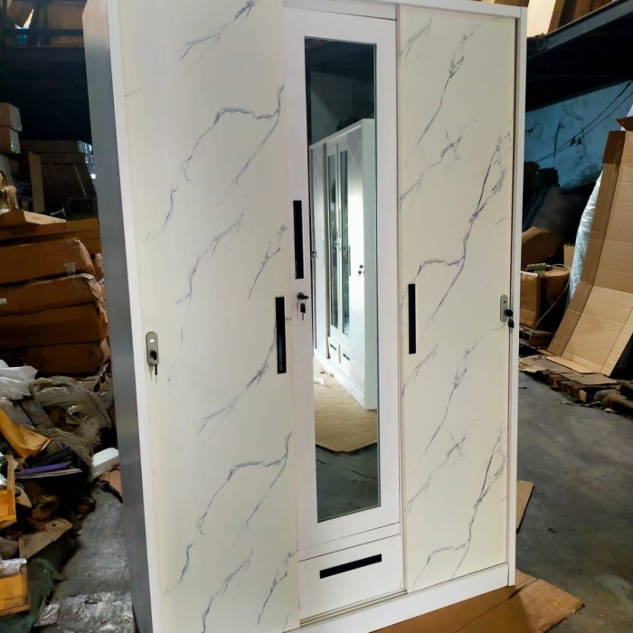 >>>>>] Lemari Pakaian Besi - Pintu Buka//Pintu Sliding