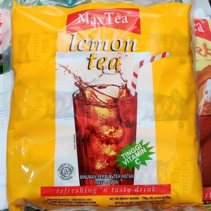 

Max Tea Lemon Tea isi 30s Maxtea Sachet 25 gr MURAH Ready