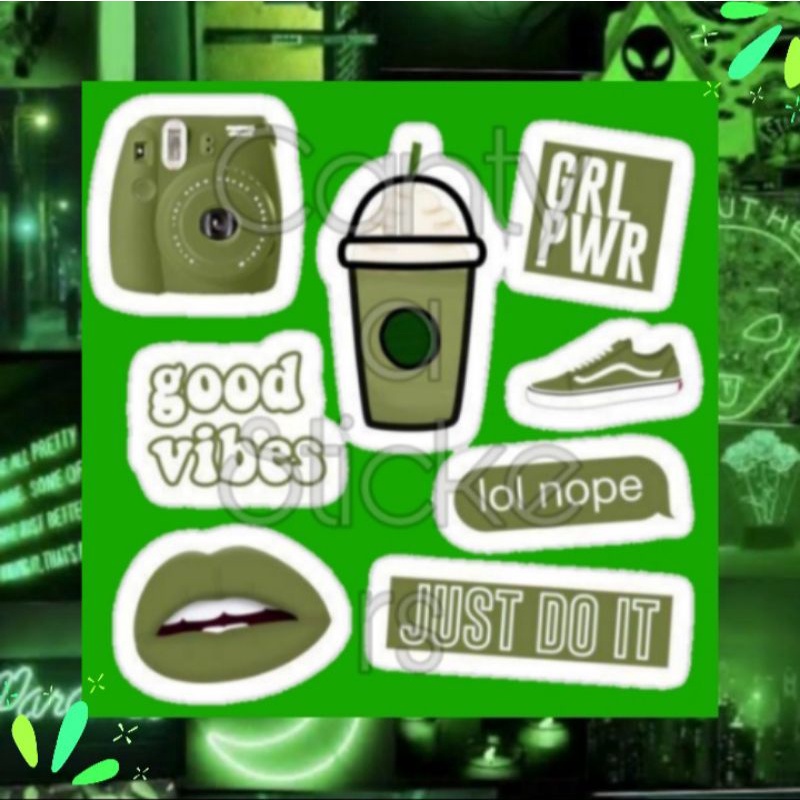 

Sticker hijauAesthetic green // Sticker Black Hijau Journal // Stiker Aesthetic Hijau // Stiker Hijau Jurnal // Penghias Journal // Stiker Buku Harian // Stiker murah